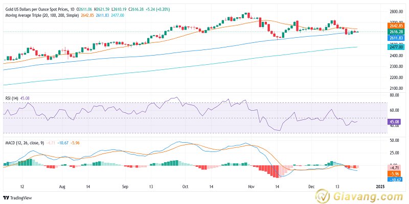 Bieu do XAUUSD ngay 25 12 2024