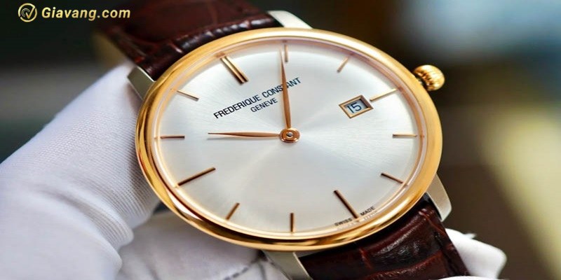 Dong ho Frederique Constant vang 18k