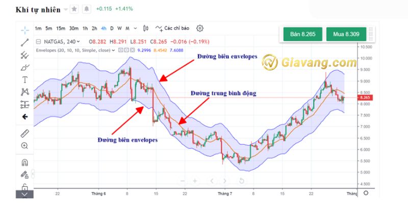 Biểu đồ khí gas trực tuyến