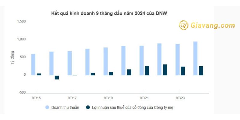 Kết quả kinh doanh 9 tháng đầu năm 2024 của DNW