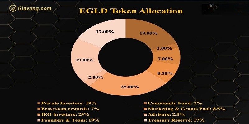 Ty le phan bo token EGLD