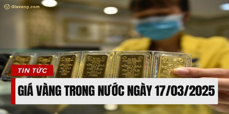 Giá vàng trong nước hôm nay 17/03/2025: Vàng nhẫn neo sát mốc 97 triệu đồng/lượng 1 Giá vàng trong nước hôm nay 17/03/2025: Vàng nhẫn neo sát mốc 97 triệu đồng/lượng