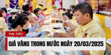Giá vàng trong nước hôm nay 20/03/2025: Nhẫn trơn Bảo Tín Minh Châu tăng vọt lên 100 triệu đồng/lượng