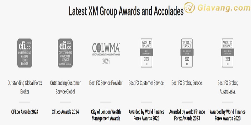 Giai thuong san XM nhan duoc