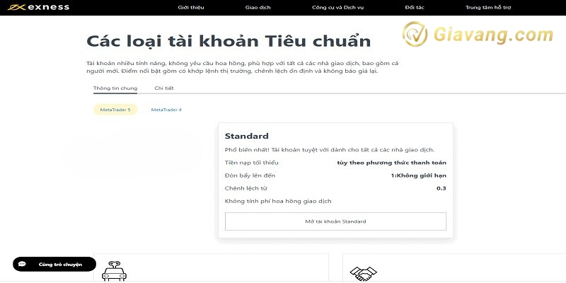 Tai khoan tieu chuan