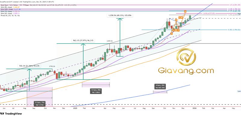 Phân tích giá vàng ngày 26/12/2025: Giá vàng chững lại sau khi lập đỉnh lịch sử, nhà đầu tư thận trọng 3 Bieu do gia vang hang ngay compressed 4 1