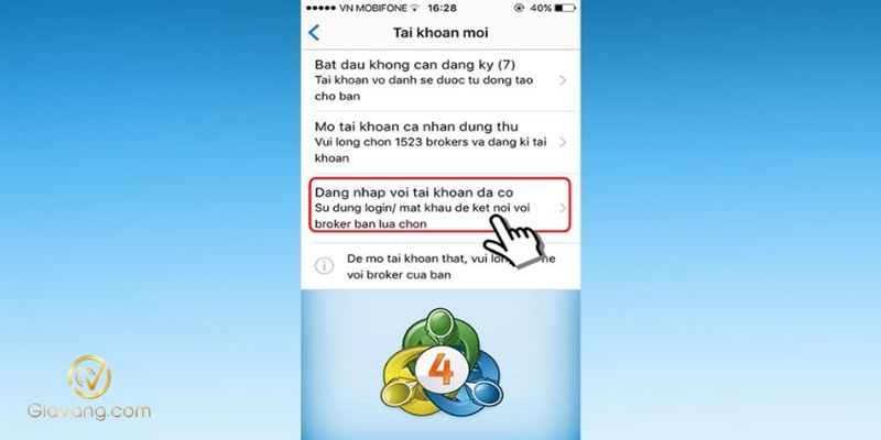 Cách đăng nhập MT4: Hướng dẫn từng bước chi tiết cho người mới bắt đầu 7 Cach dang nhap MT4 tren dien thoai 2